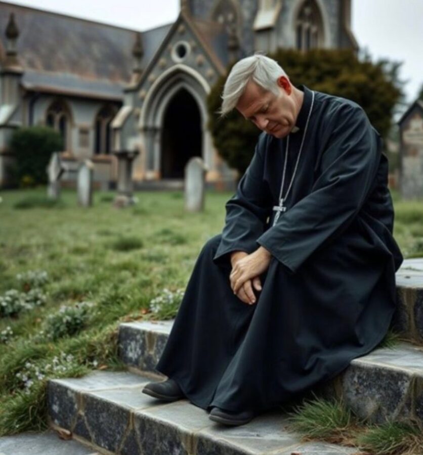 The priest turned pale when he saw the woman’s face in the coffin