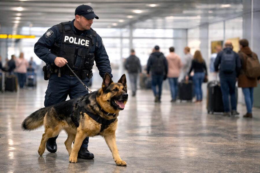 The police dog suddenly ran towards a little girl and started barking loudly: what happened next left everyone speechless