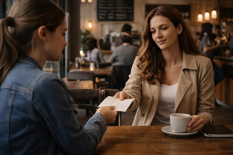 Every day, for two years, I gave money to a homeless man in the subway : one day, his daughter found me through the surveillance cameras and told me that her father had left me something very important