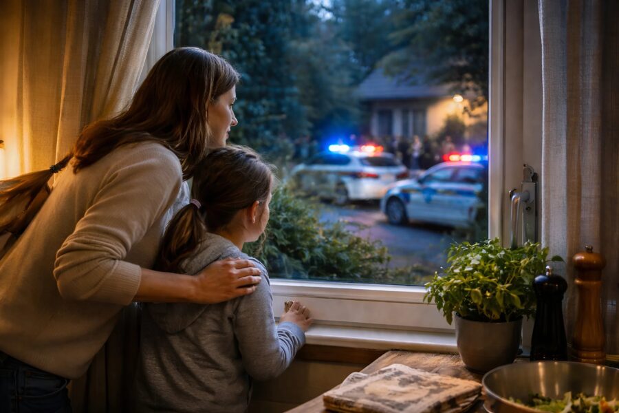 My husband called me, panicked: “Take our daughter and get out of the house right now!” Ten minutes later, the police had surrounded our home