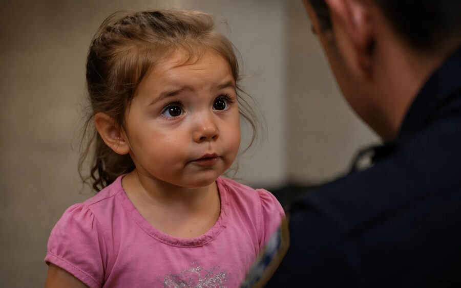 “I committed a serious crime, but I don’t want to go to prison,” said a three-year-old girl as she walked into the police station: what she revealed left the officers speechless, not knowing how to react