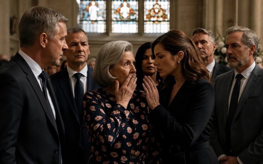 My mother-in-law and her daughter humiliated me on the day of my husband’s funeral and tried to force me out of the church: then the unexpected happened