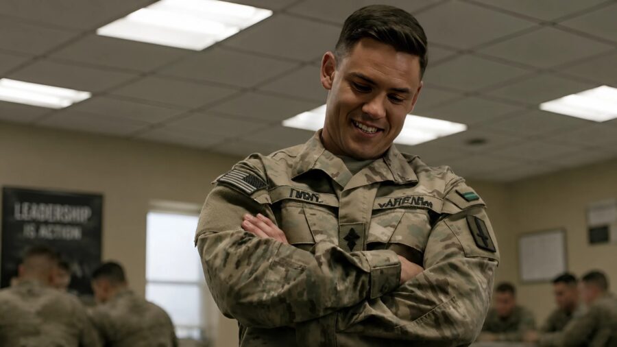 A soldier was humiliating a quiet young woman without realizing that she was one of the most dangerous people on their base