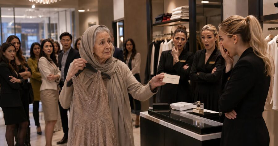 "You'd be better off going to a flea market ! There's nothing here for you," one of the sales assistants said, humiliating the elderly woman : but her response left everyone speechless
