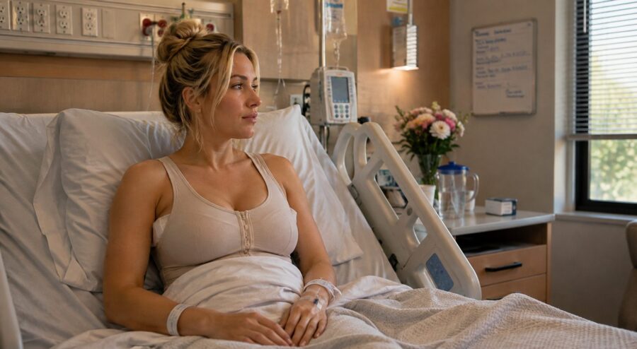 I had breast reduction surgery to finally live without pain, but when I came home, my husband made a request that deeply shocked me