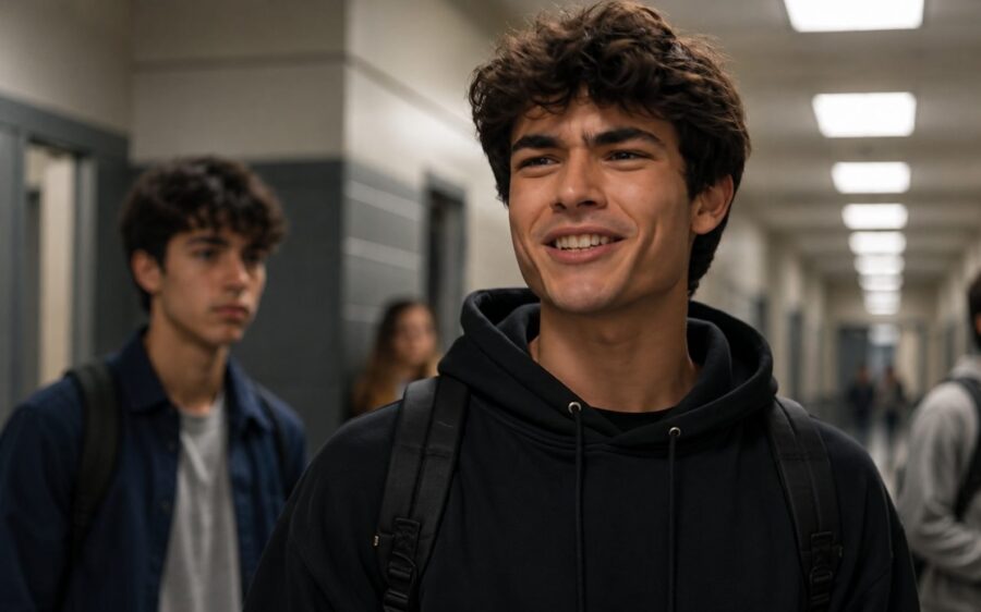 Lucas wanted to humiliate the new girl in front of the entire school, but what she did next left everyone speechless