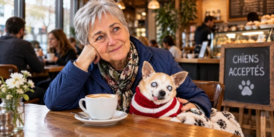 The café owner kicked me out with my blind dog because I had only ordered a coffee