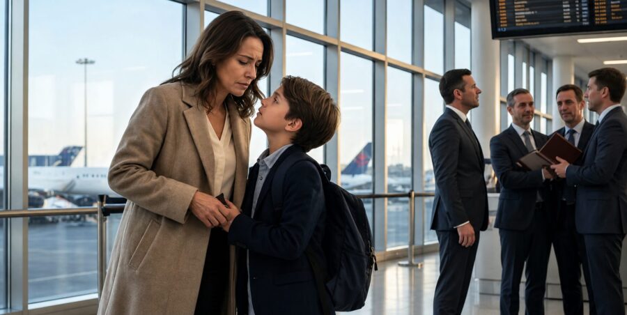 After the divorce, my son chose to stay with his father, but at the airport, he told me something that terrified me