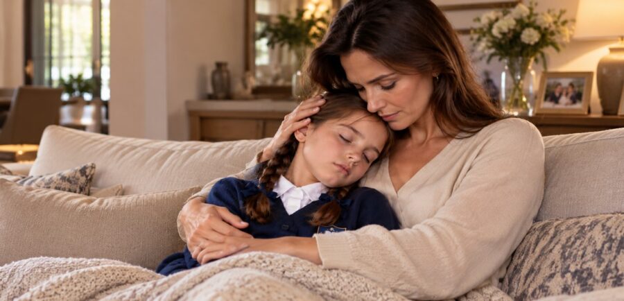 Every time my husband’s brother brought our daughter home from school, she seemed to be asleep and wouldn’t wake up for several hours